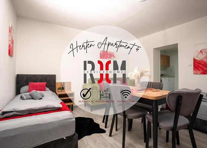 Serviceroom24 - 4 In Wlan - Smart-tv - 24-7 Check-in Und Kueche Herten (North Rhine-Westphalia)